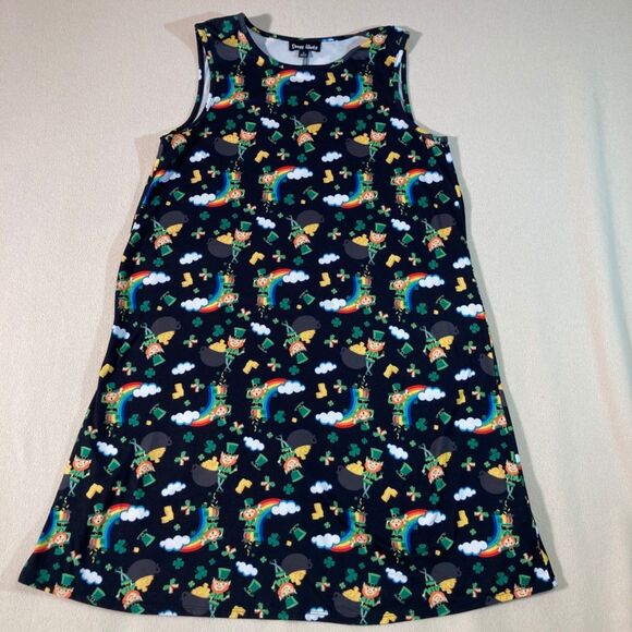 Leprechaun Dress Sz Small‎ Black/Multicolor St. Patrick's Day Halloween Dress Up - Picture 1 of 9